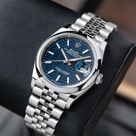 rolex datejust blue.